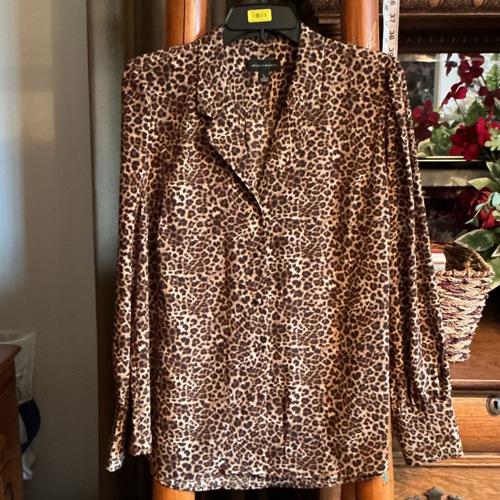 Investments Animal Print Blouse L